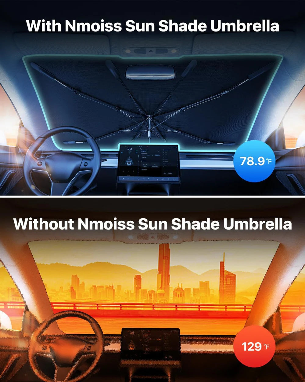 CoolShield Car Sun Umbrella