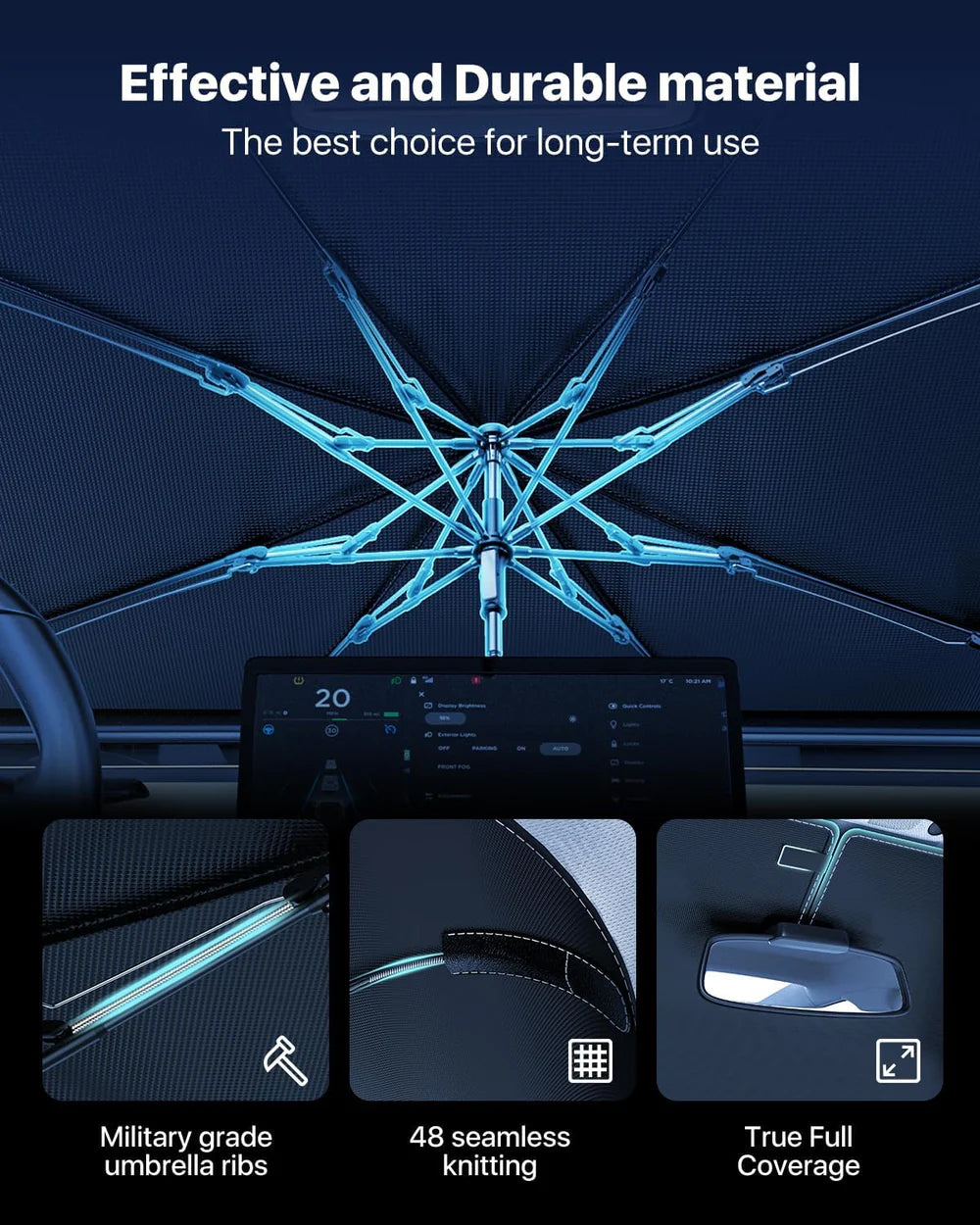 CoolShield Car Sun Umbrella